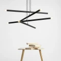Lampa wisząca TUBO 8 czarna