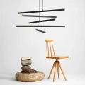 Lampa wisząca TUBO 10 czarna