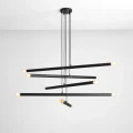 Lampa wisząca TUBO 10 czarna