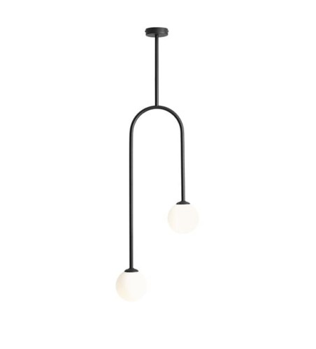 Nowoczesny plafon NAVE 2 czarny