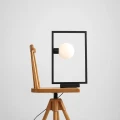 Geometryczna lampka biurkowa FRAME czarna