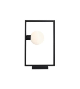 Geometryczna lampka biurkowa FRAME czarna