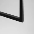 Geometryczny plafon FRAME czarny z kulą poziomy