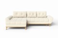Rozkładana sofa narożna Balotto jasny beż