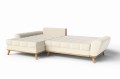 Rozkładana sofa narożna Balotto jasny beż