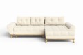 Rozkładana sofa narożna Balotto jasny beż