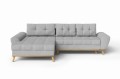 Rozkładana sofa narożna Balotto szara