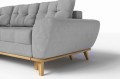 Rozkładana sofa narożna Balotto szara