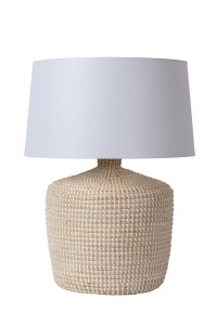 Lampa stołowa Ambala trawa morska / len