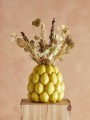 Żółta waza Limone z kamionki Bloomingville