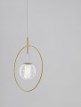 Pojedyncza złota lampa wisząca BACATA
