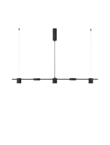 Gustowna lampa wisząca ABEL Line czarna