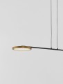 Designerska lampa wisząca ABOT złota