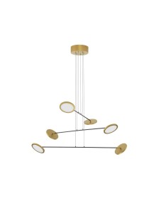 Stylowa lampa wisząca ABOT-6 złota