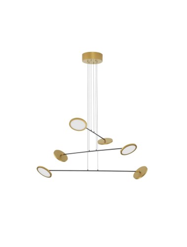 Stylowa lampa wisząca ABOT-6 złota