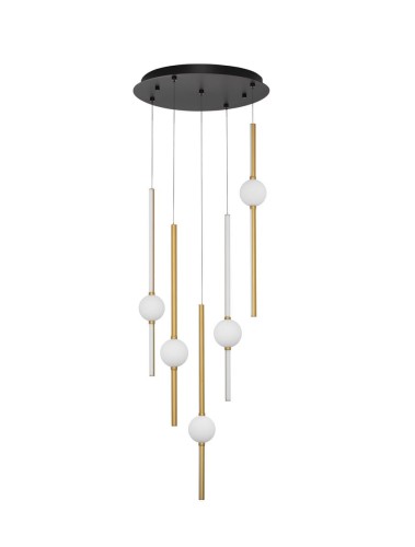 Czarna lampa wisząca AGIL Disc 