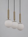 Lampa wisząca w kolorze złotym AGRO LINE trzy kule