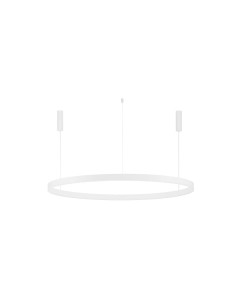 Okrągłą biała  lampa RING DONDE 150