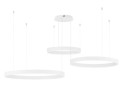 Nowoczesna lampa RING DONDE TRIPLE biała