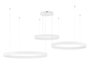 Nowoczesna lampa RING DONDE TRIPLE biała