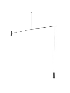 Pojedyncza lampa wisząca KARIM czarna