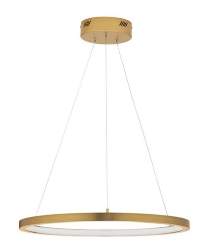 Nowoczesna okrągła lampa wisząca IRUN RING złota