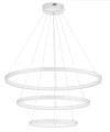 Biała lampa wisząca IRUN RING TRIPLE trzy pierścienie