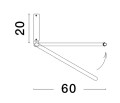 Lampa sufitowa ABUYA 60 biała