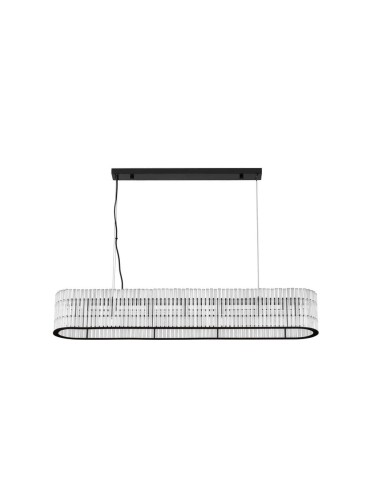 Owalna lampa wisząca ACTUN kryształowa