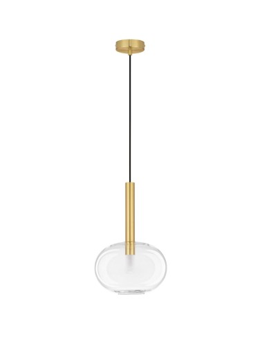 Złota lampa wisząca BAJOS pojedyncza