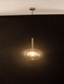Złota lampa wisząca BAJOS pojedyncza