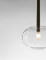 Złota lampa wisząca BAJOS pojedyncza