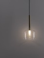 Nowoczesna złota lampa wisząca BAJOS TRAPEZE 