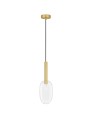 Elegancka złota lampa wisząca BAJOS OVAL