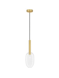 Elegancka złota lampa wisząca BAJOS OVAL