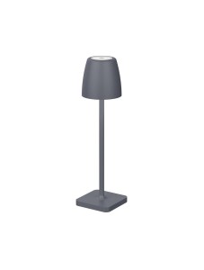 Lampa ogrodowa AGUITA S ciemnoszara bezprzewodowa