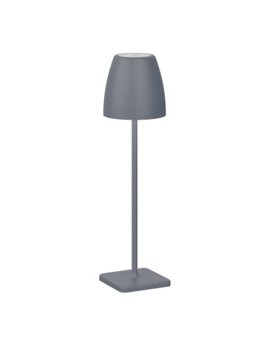 Lampa ogrodowa AGUITA  M ciemnoszara bezprzewodowa