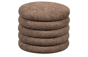 Pufa ze schowkiem KIMI teddy brązowa