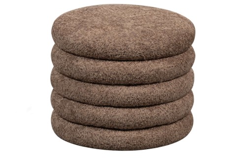 Pufa ze schowkiem KIMI teddy brązowa