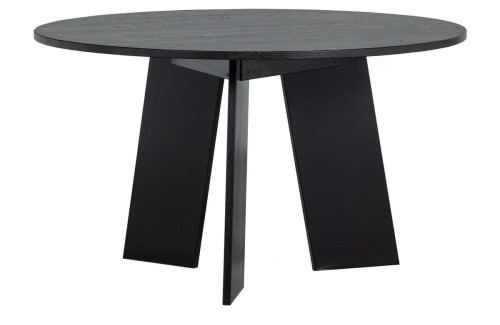 Stół jadalniany FRIES czarny dąb 129 cm 