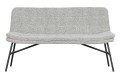 Ławka LUCY boucle złamana biel