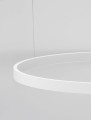 Biała okrągła lampa BARI RING