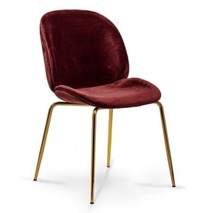 Krzesło Boliwia Gold bordowe 