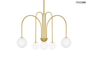 Żyrandol Neri antyczny mosiądz