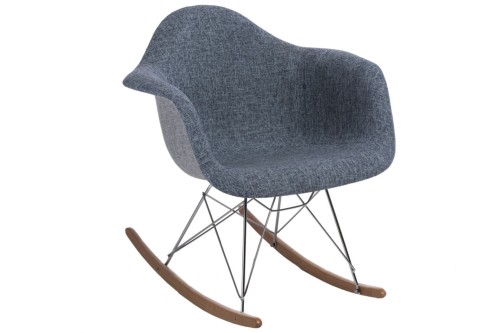 Krzesło bujane P018 Duo niebiesko-szare