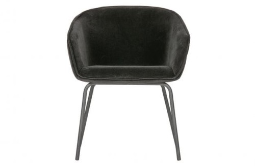 Krzesło Sien velvet czarne 