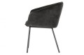 Krzesło Sien velvet czarne 