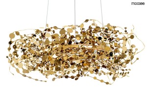 Lampa wisząca MONETE 80 złota