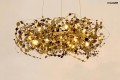 Lampa wisząca MONETE 60 złota