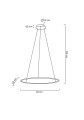 Lampa wisząca RING SLIM 60 złota